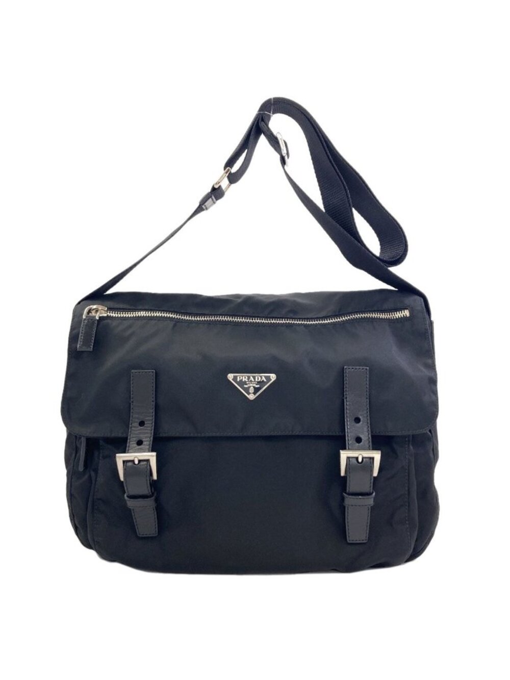 Prada Logo Shoulder Bag Nylon